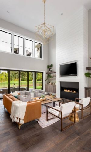 living room in newly constructed luxury home living room in newly constructed luxury home